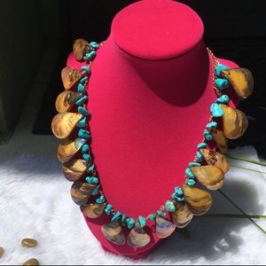Amber Seashell Summer Handmade Earrings SALE CCO